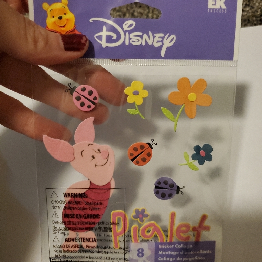 Piglet scrapbook stickers